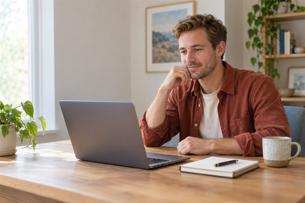 A prospective client speaking with an OCD therapist during an online consultation