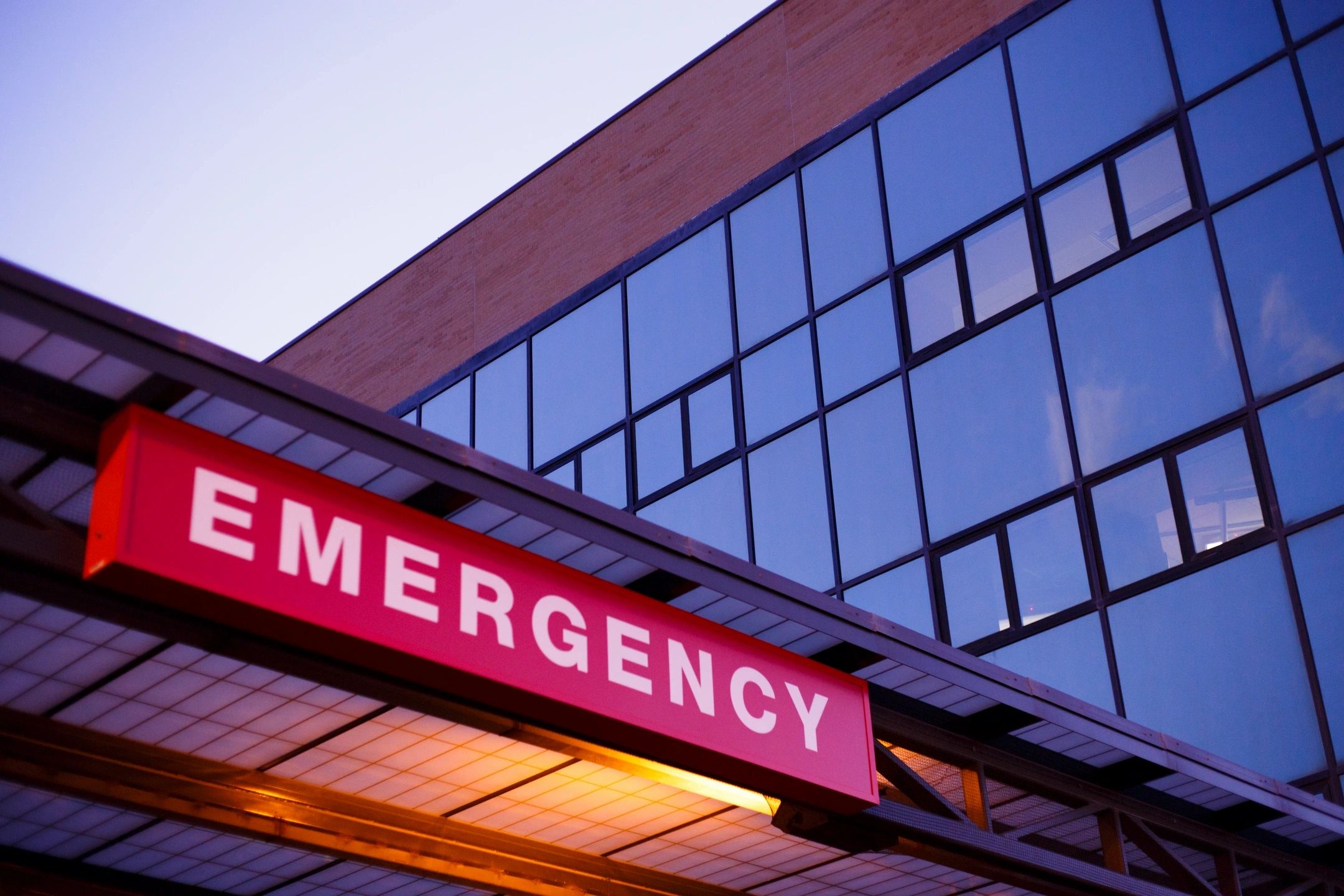 Emergency room image representing health anxiety.